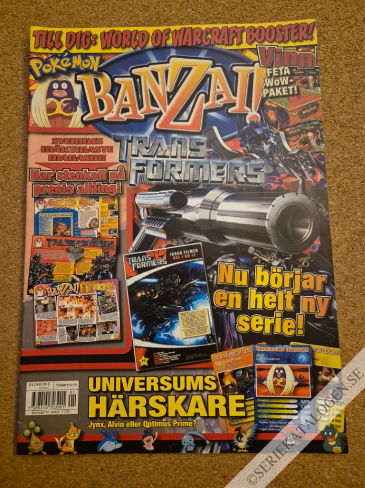 Framsida på Banzai! #1 (2008)