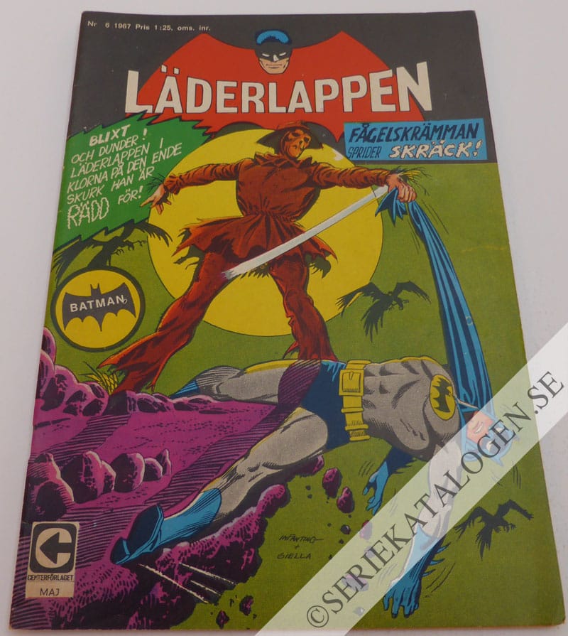 Framsida på Läderlappen och Robin #6 (1967)