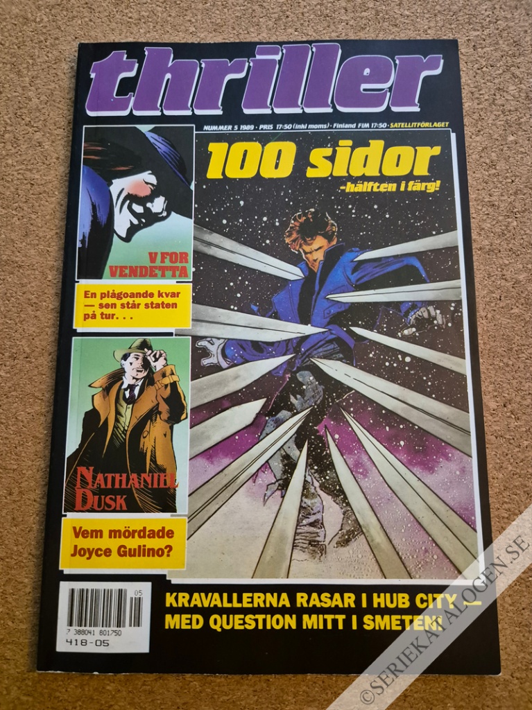 Framsida på Thriller #5 (1989)
