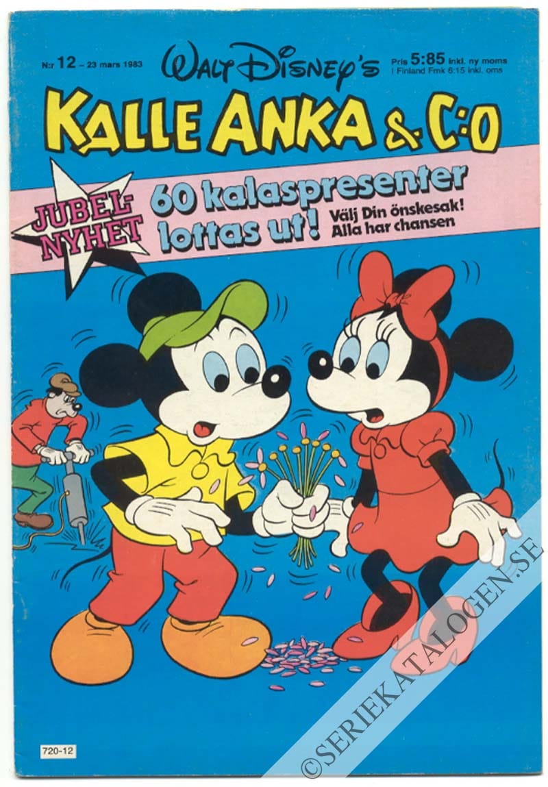 Framsida på Kalle Anka & C:o #12 (1983)