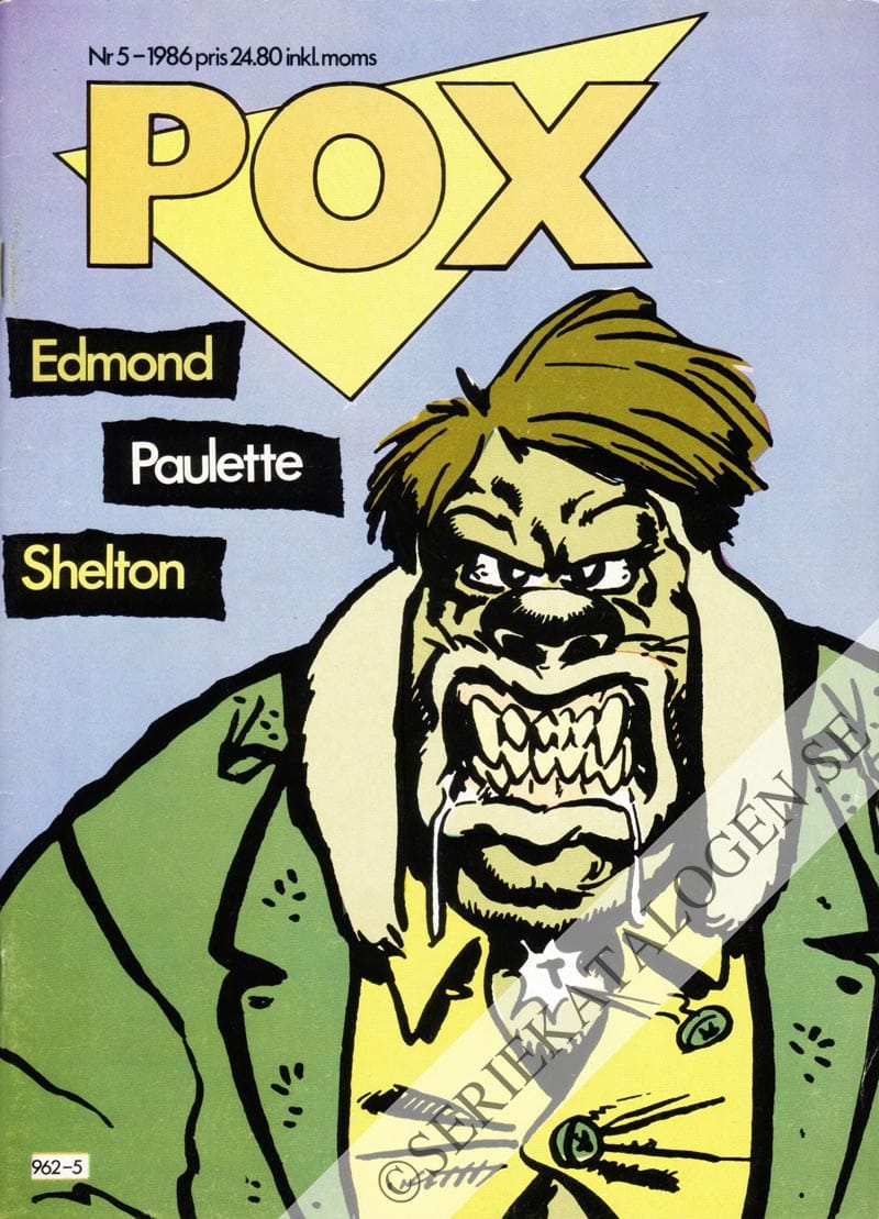 Framsida på Pox #5 (1986)