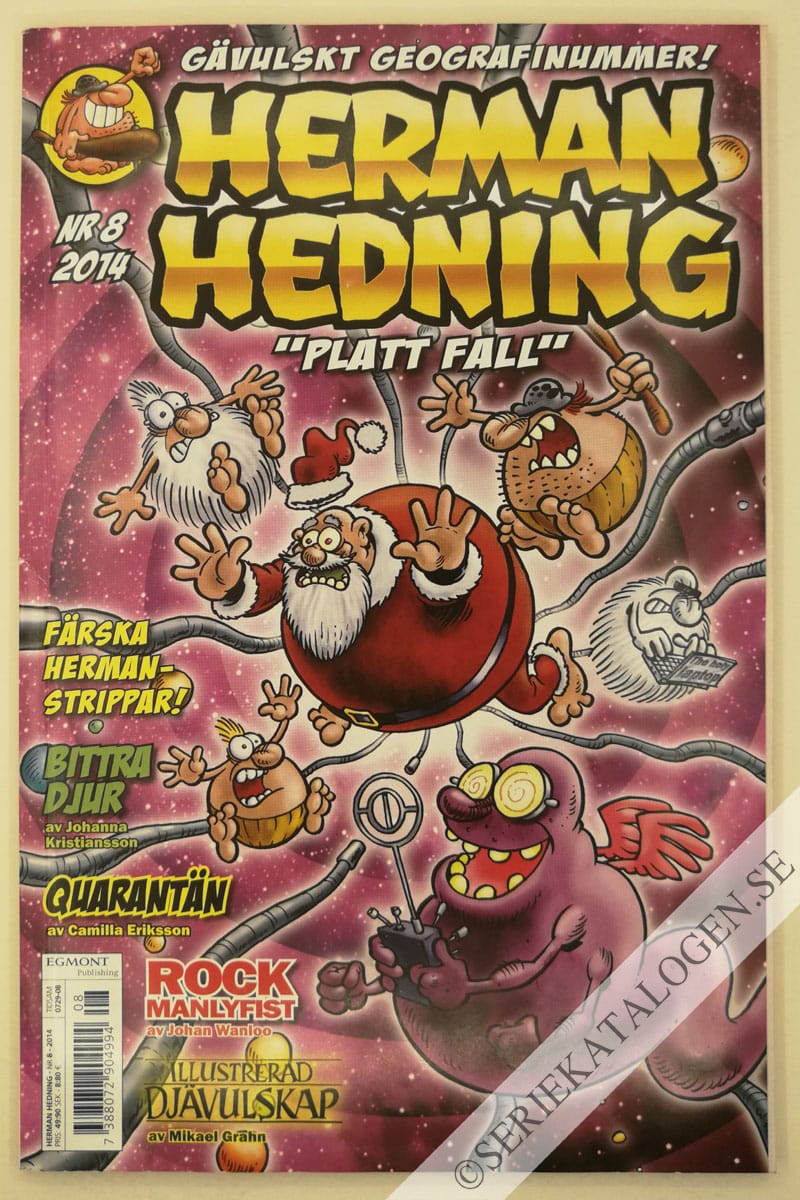 Framsida på Herman Hedning #8 (2014)