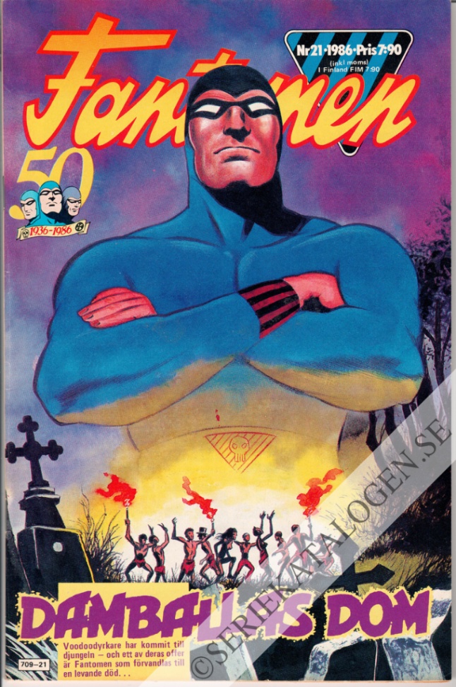 Framsida på Fantomen #21 (1986)