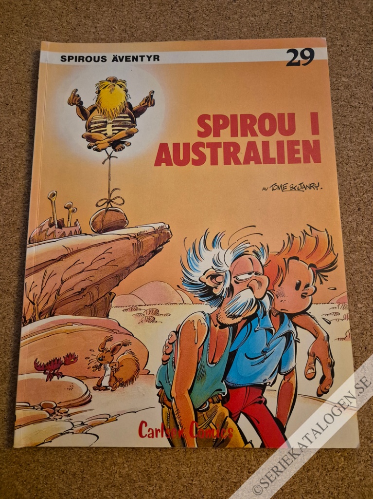 Framsida på Spirous äventyr Spirou i Australien (1985)