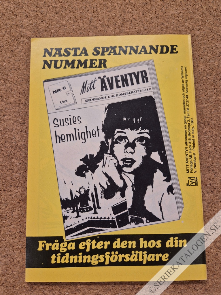 Baksida på Fröken Detektiv (1967)