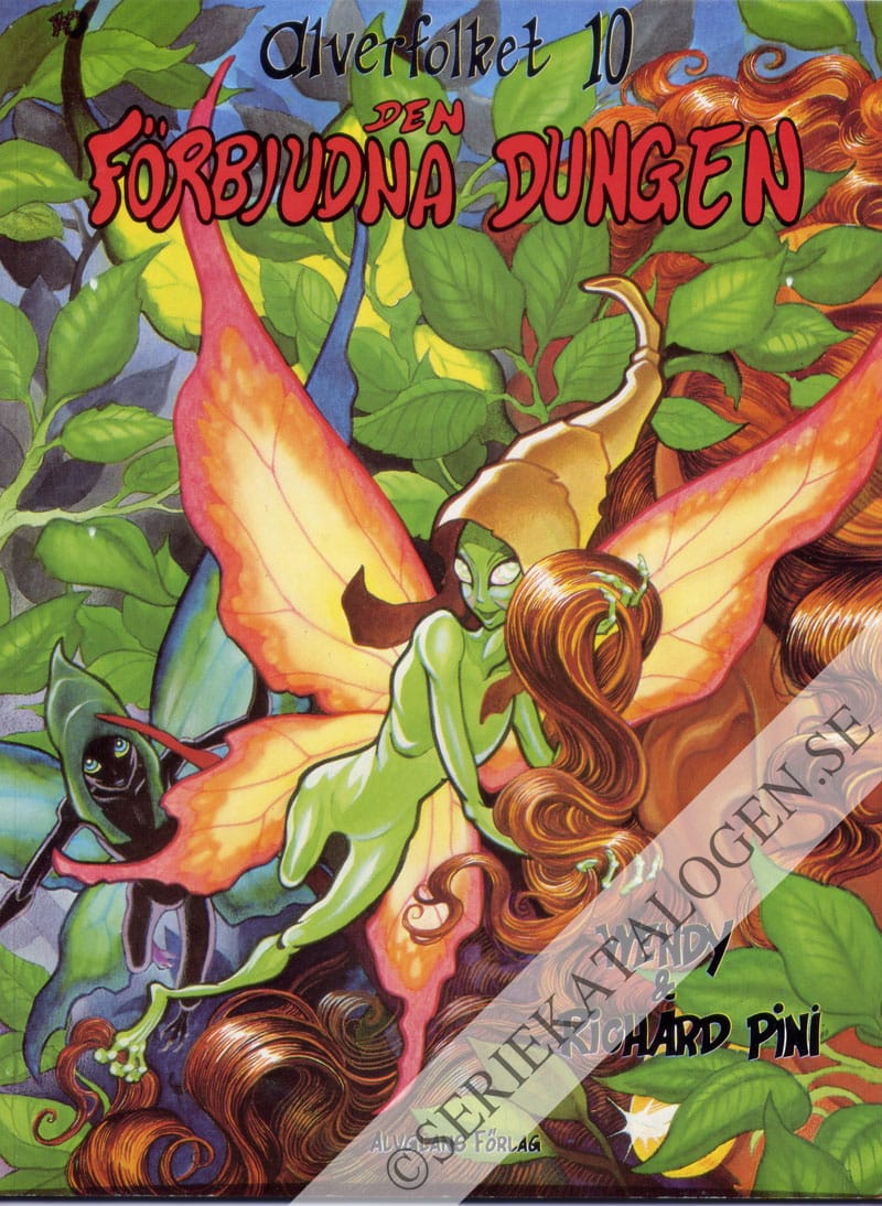 Framsida på Alverfolket Den förbjudna dungen (1987)