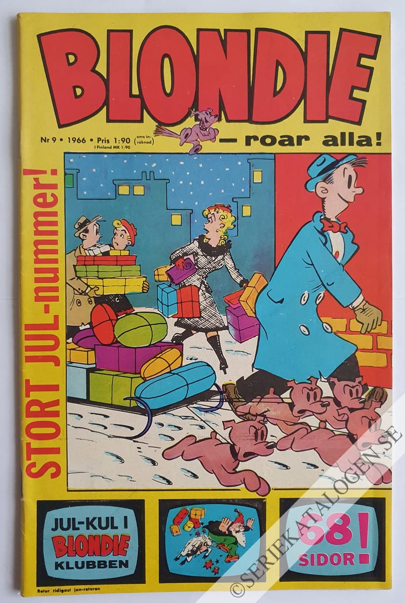 Framsida på Blondie #9 (1966)