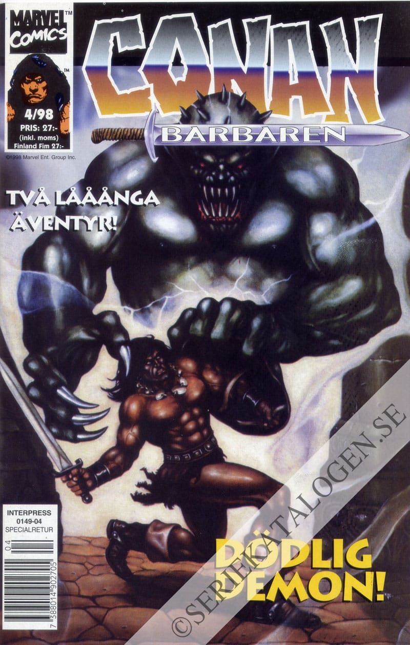 Framsida på Conan barbaren #4 (1998)