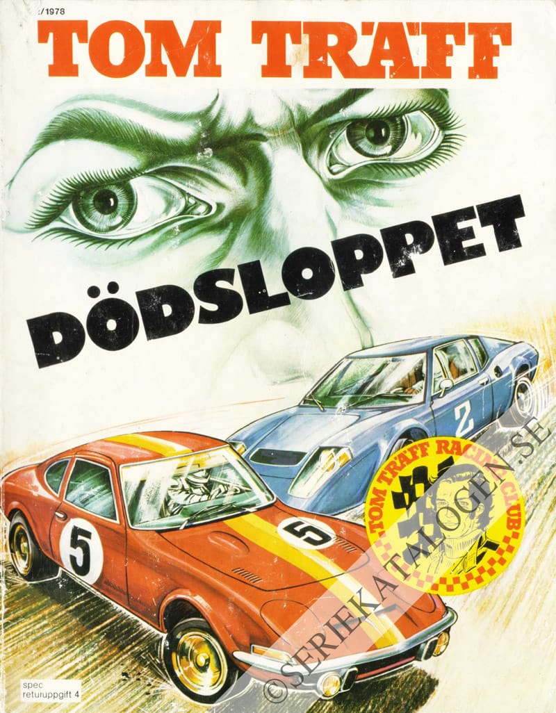 Framsida på Tom Träff Dödsloppet (1978)
