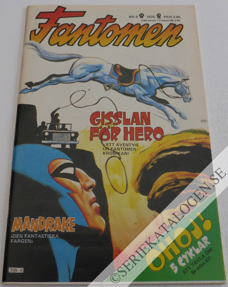 Framsida på Fantomen #6 (1976)