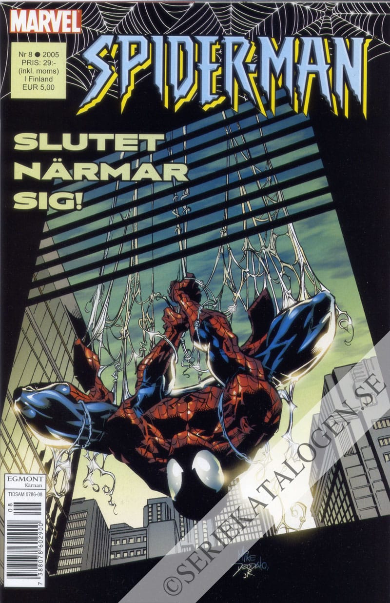 Framsida på Spider-Man #8 (2005)