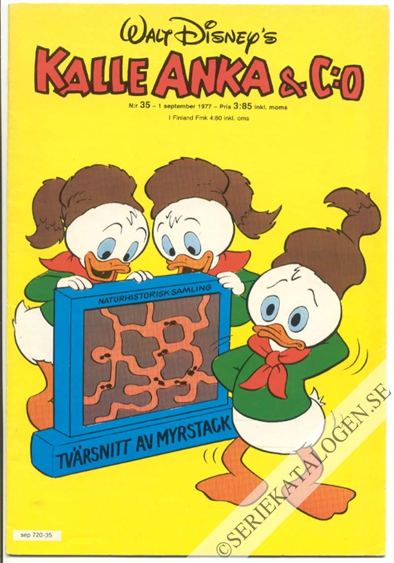 Framsida på Kalle Anka & C:o #35 (1977)