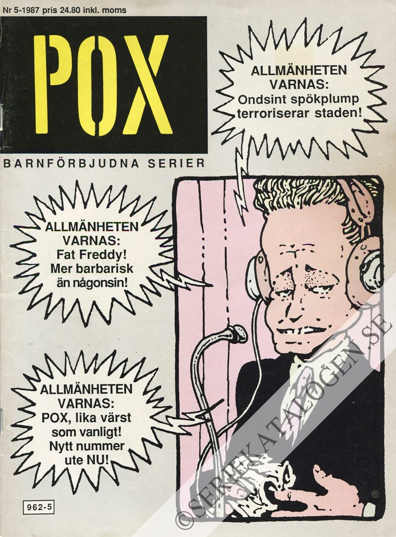 Framsida på Pox #5 (1987)