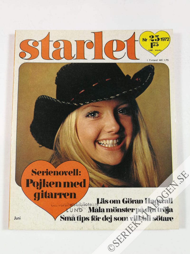 Framsida på Starlet #25 (1972)