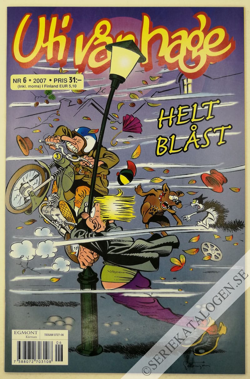 Framsida på Uti vår hage Helt blåst (2007)