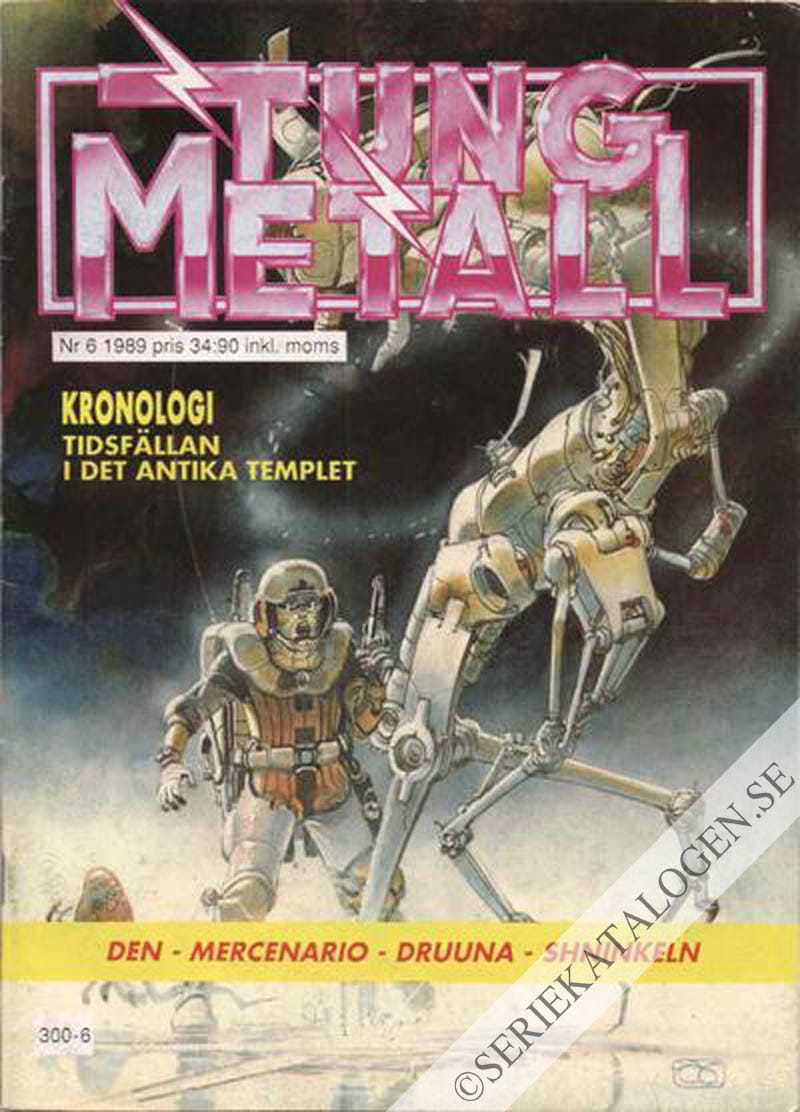 Framsida på Tung metall #6 (1989)