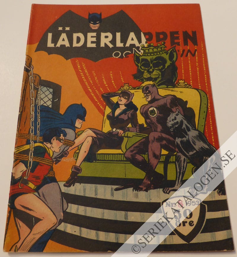 Framsida på Läderlappen och Robin #8 (1953)