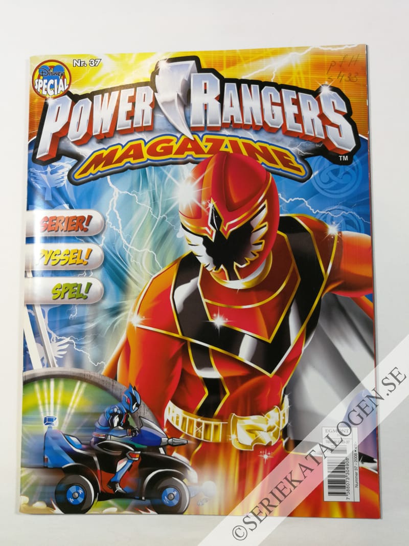 Framsida på Disney special Power Rangers (2008)