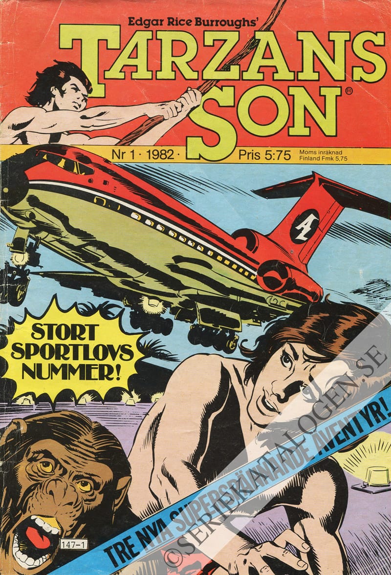 Framsida på Tarzans son #1 (1982)