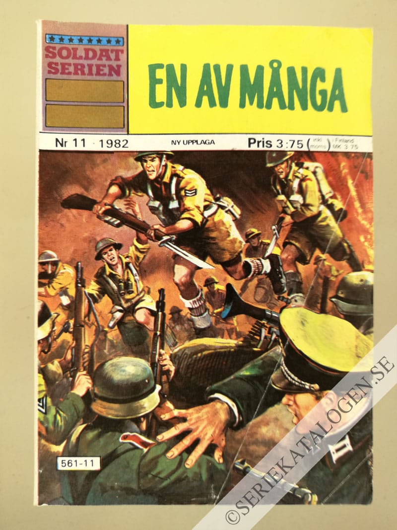 Framsida på Soldatserien #11 - En av många (1982)