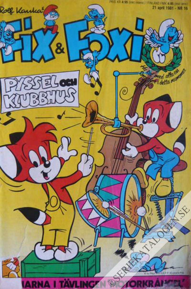 Framsida på Fix och Foxi #16 (1981)