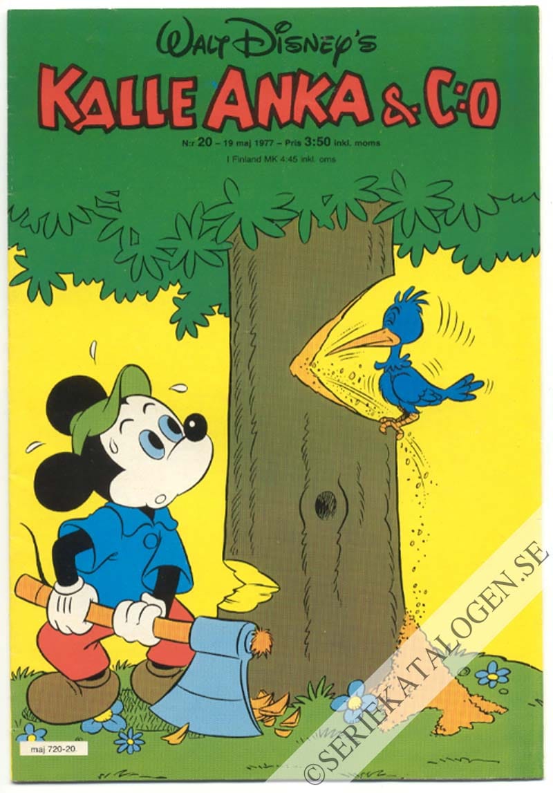Framsida på Kalle Anka & C:o #20 (1977)