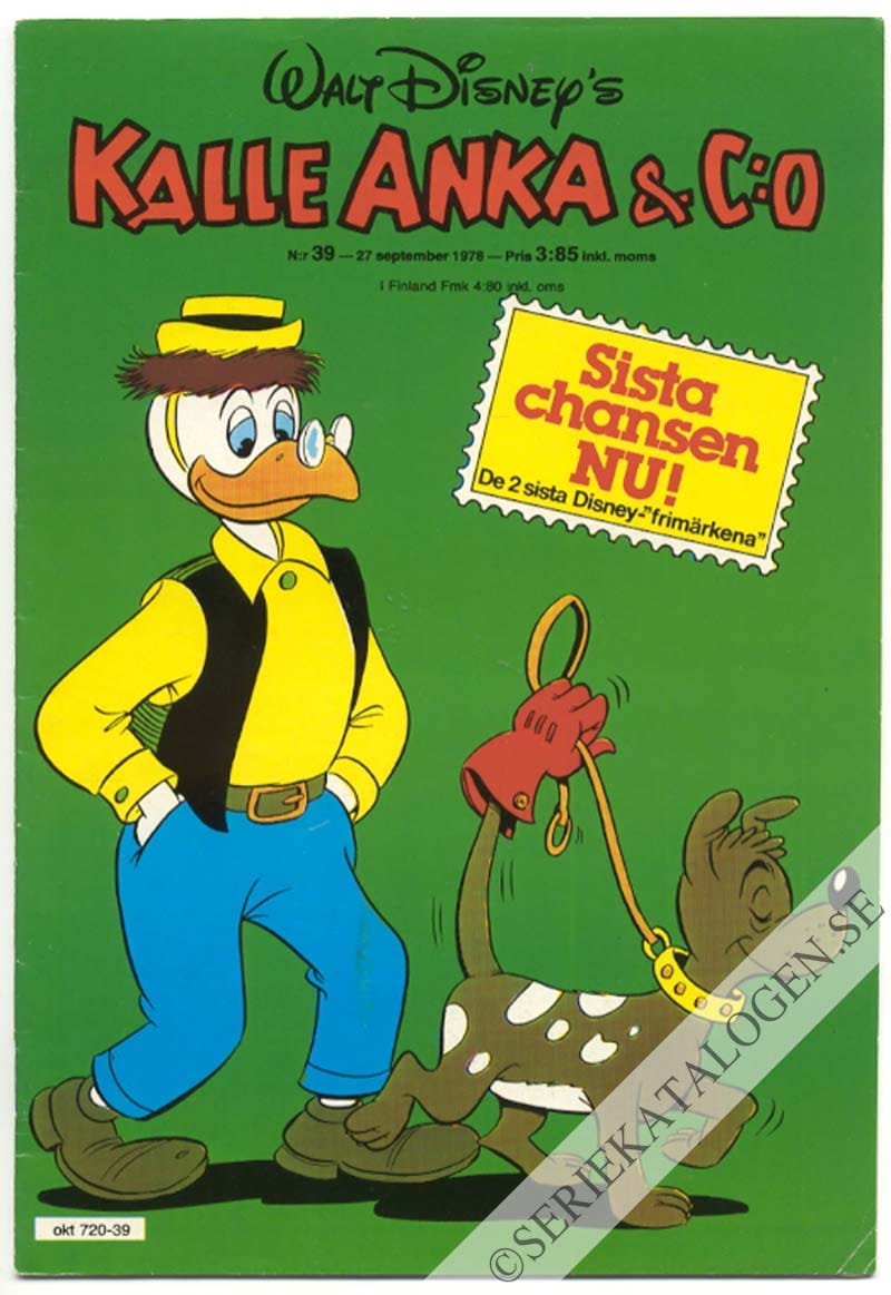 Framsida på Kalle Anka & C:o #39 (1978)