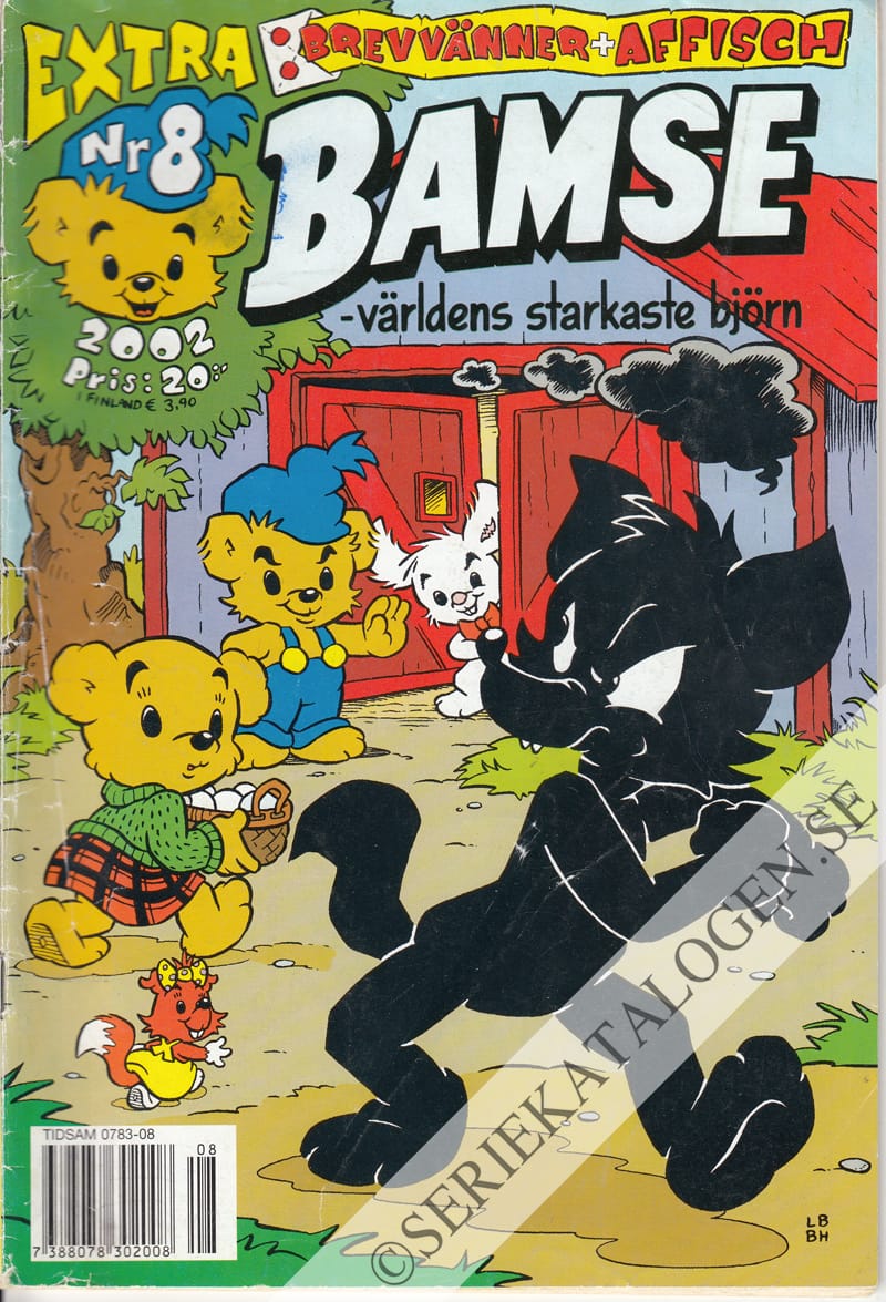 Framsida på Bamse #8 (2002)