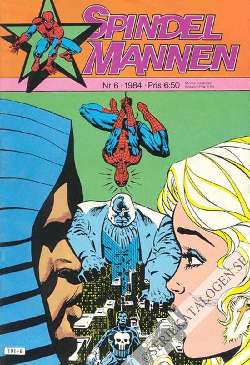 Framsida på Spindelmannen #6 (1984)