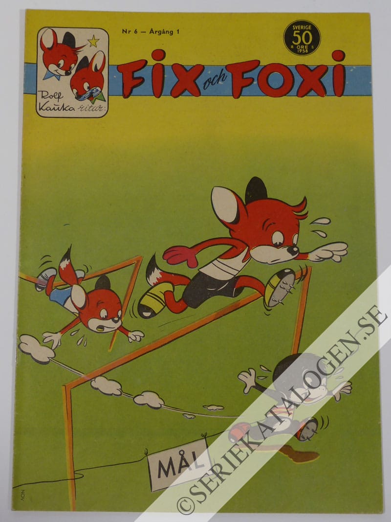 Framsida på Fix och Foxi #6 (1958)