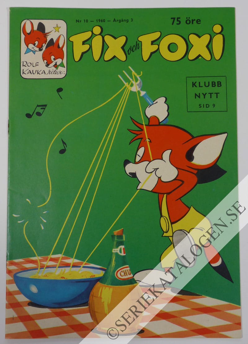 Framsida på Fix och Foxi #10 (1960)