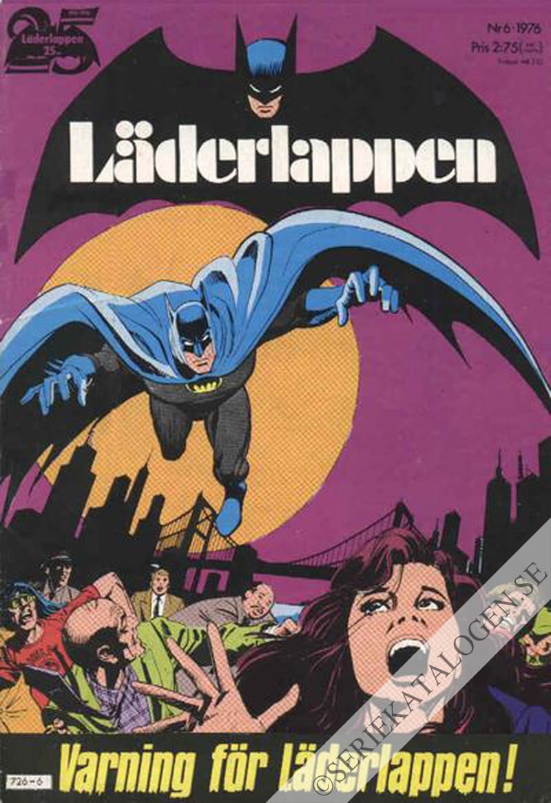 Framsida på Läderlappen och Robin #6 (1976)