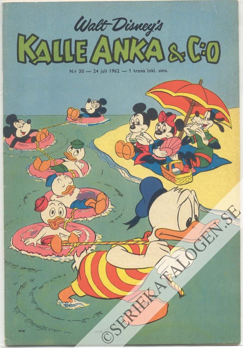 Framsida på Kalle Anka & C:o #30 (1962)
