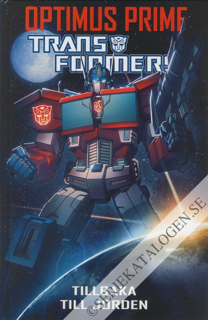 Framsida på Transformers Optimus Prime - Tillbaka till Jorden (2023)