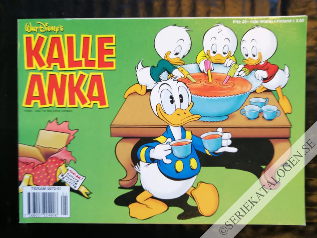 Framsida på Kalle Ankas julbok (2002)