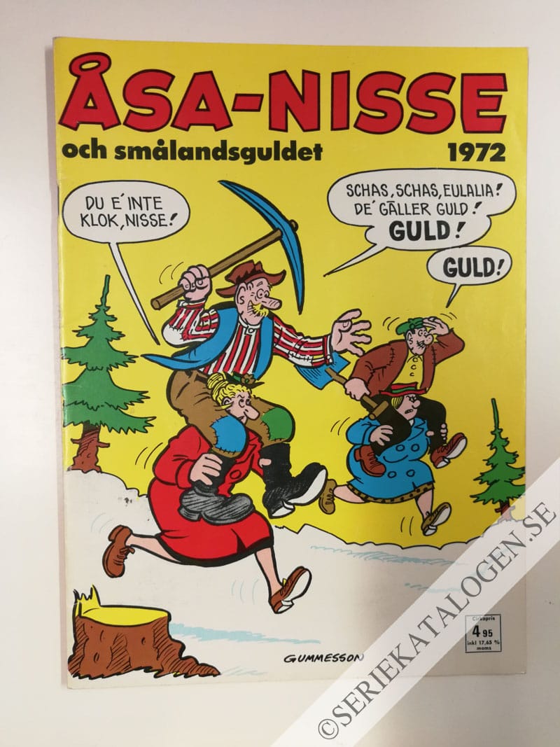Framsida på Åsa-Nisse Åsa-Nisse och smålandsguldet (1971)