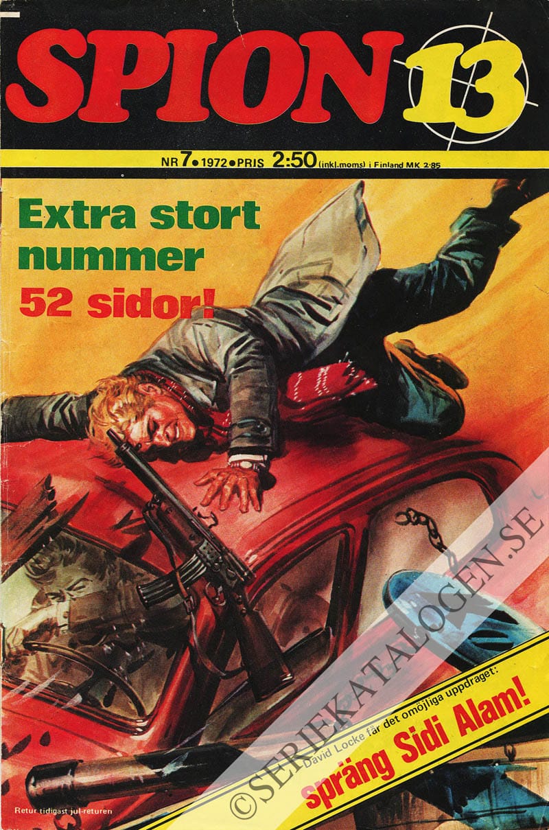 Framsida på Spion 13 #7 - Spräng Sidi Alam! (1972)