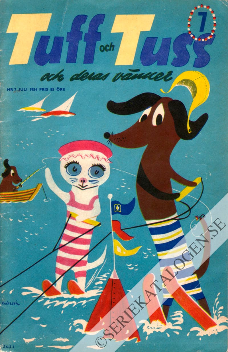 Framsida på Tuff och Tuss och deras vänner #7 (1954)