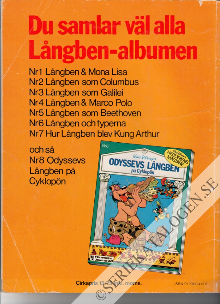 Baksida på Långben som Farao (1979)