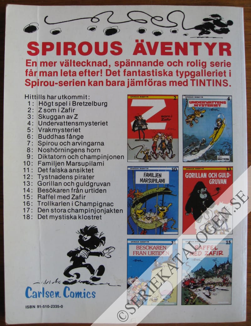 Baksida på Det mystiska klostret (1980)