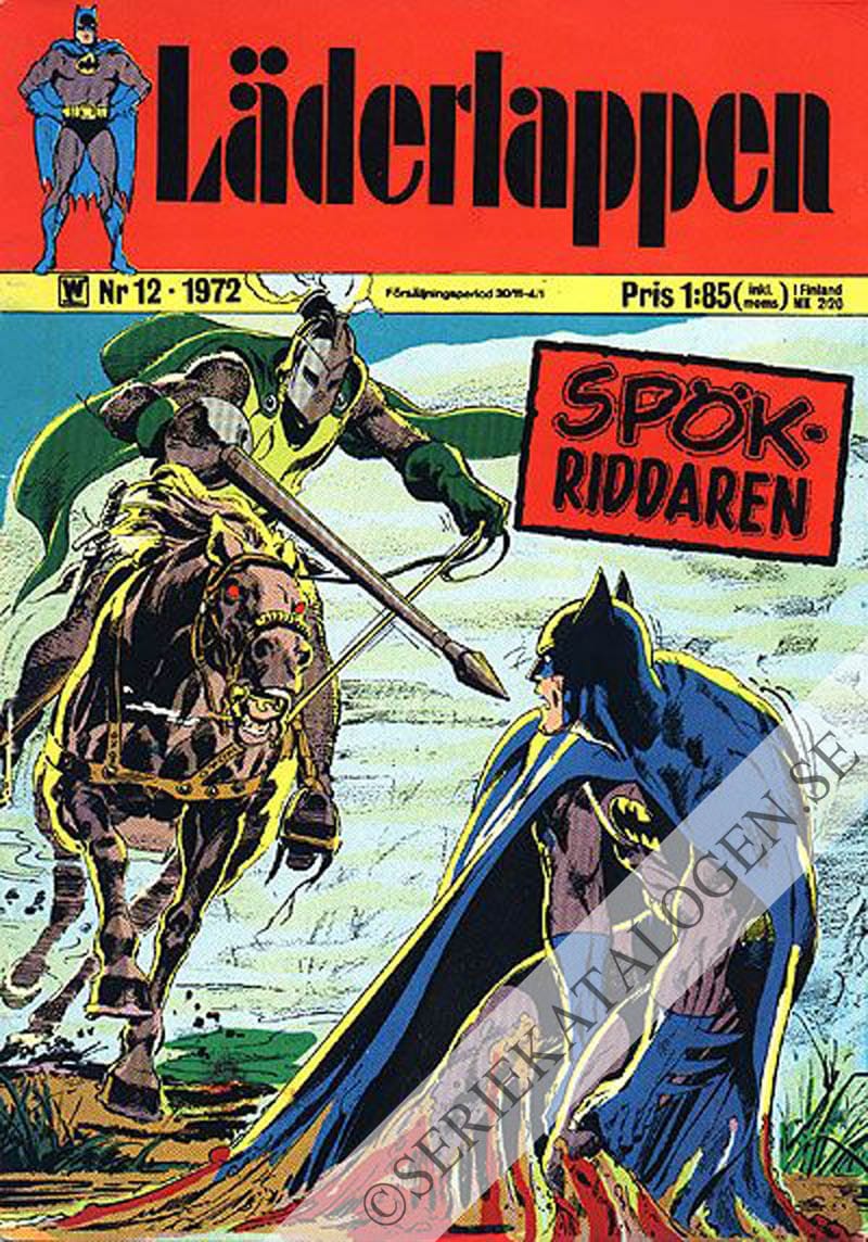Framsida på Läderlappen och Robin #12 (1972)