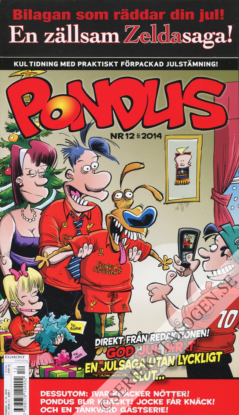 Framsida på Pondus #12 (2014)
