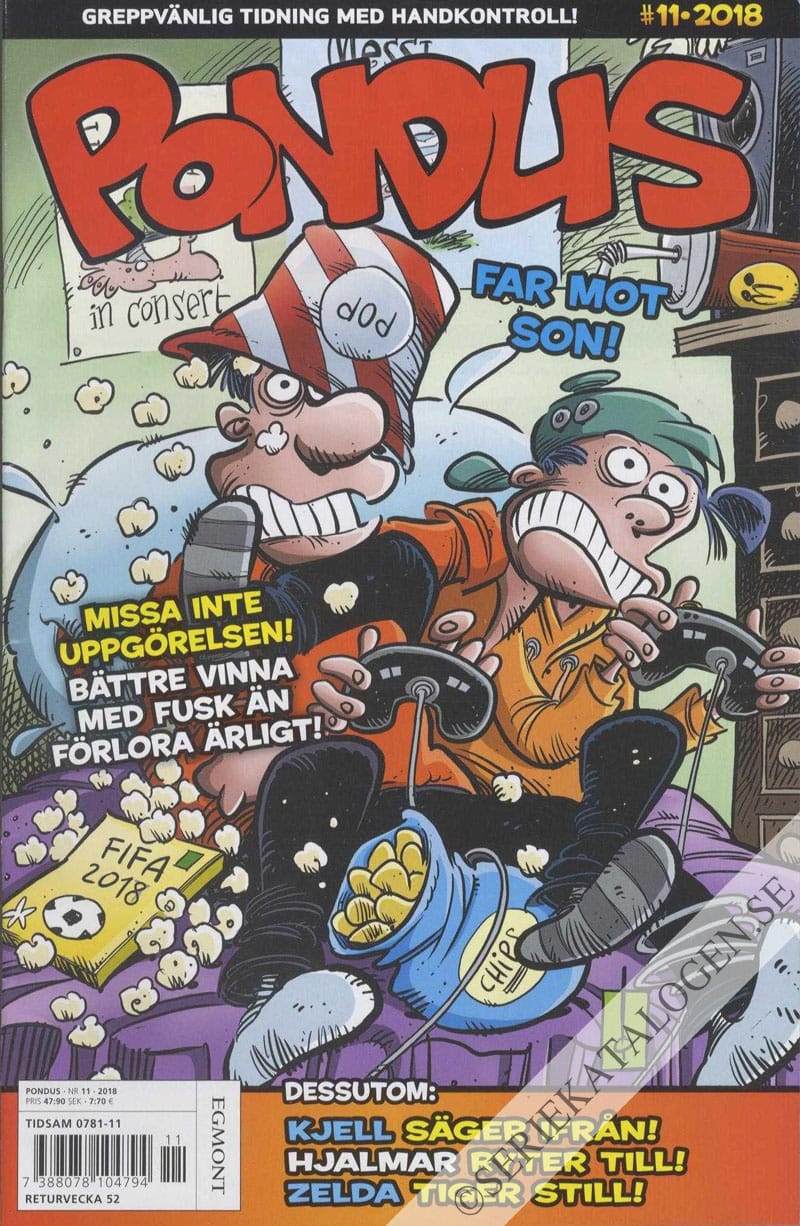 Framsida på Pondus #11 (2018)