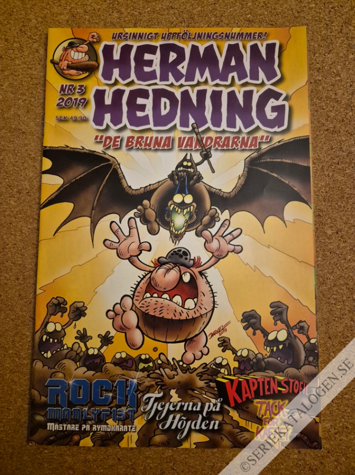 Framsida på Herman Hedning #3 (2019)