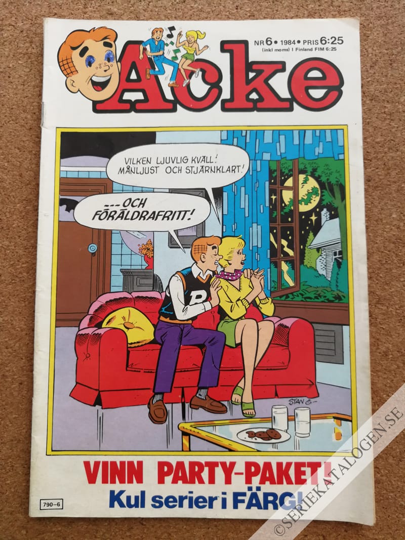 Framsida på Acke #6 (1984)