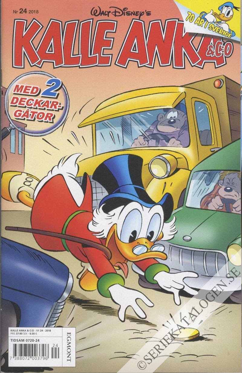 Framsida på Kalle Anka & C:o #24 (2018)