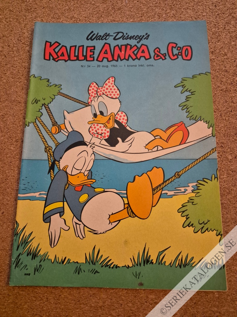 Framsida på Kalle Anka & C:o #34 (1963)