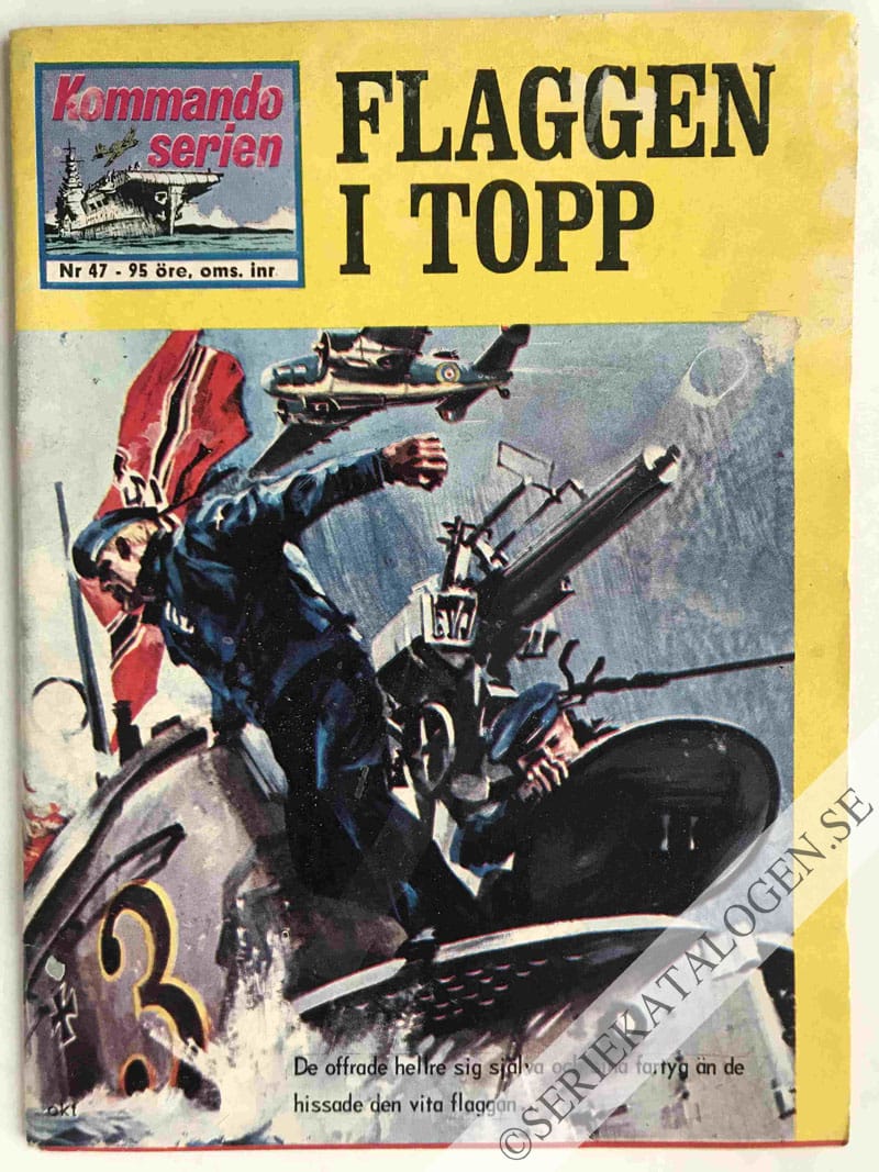 Framsida på Kommandoserien Flaggen i topp (1964)