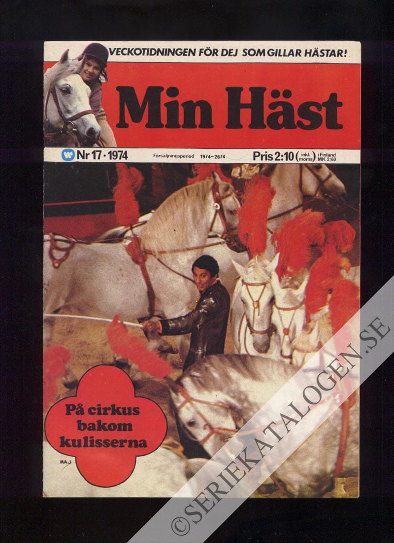 Framsida på Min häst #17 (1974)