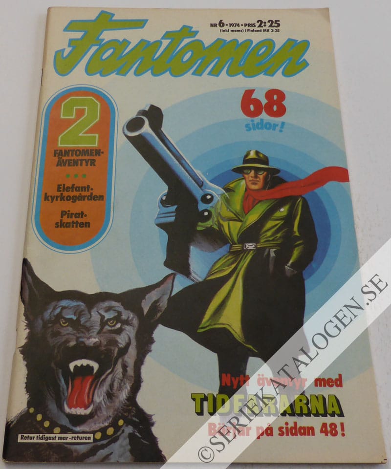Framsida på Fantomen #6 (1974)